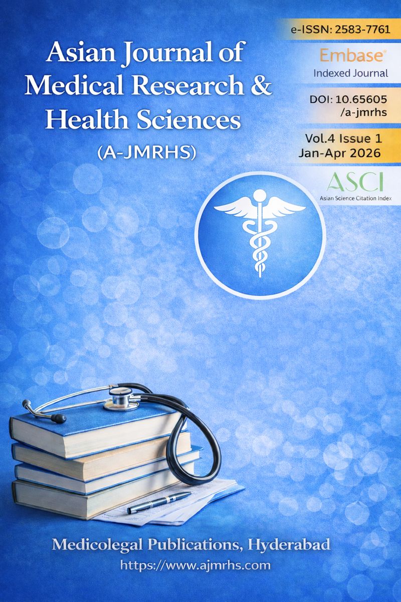 					View Vol. 4 No. 1 (2026): Asian J. Med. Res. Health Sci 
				